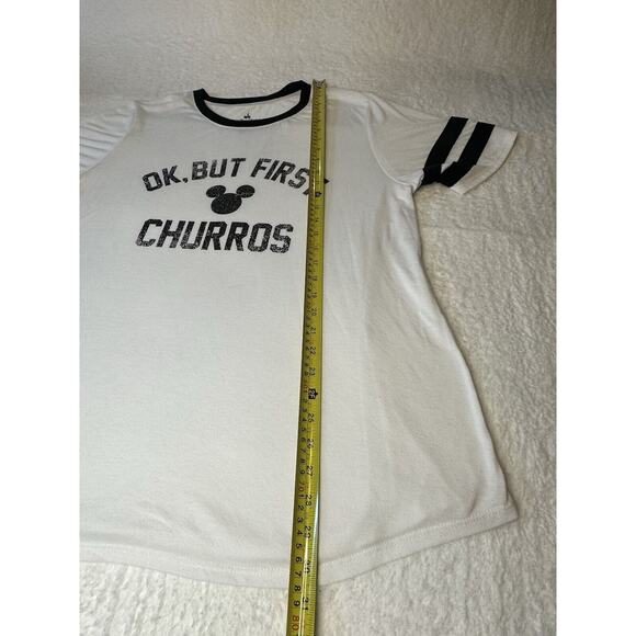 Mickey T-shirt “Ok, But First Churros” Short Sleeve Size 1X Disney Parks - Picture 3 of 4